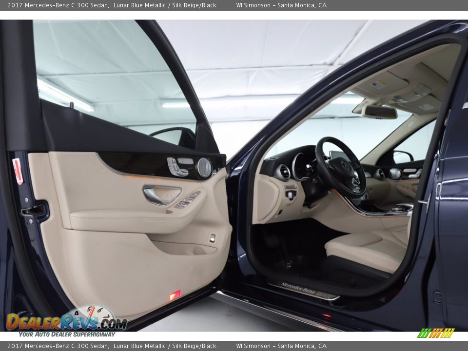 2017 Mercedes-Benz C 300 Sedan Lunar Blue Metallic / Silk Beige/Black Photo #19