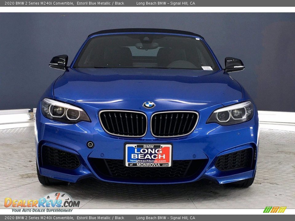 2020 BMW 2 Series M240i Convertible Estoril Blue Metallic / Black Photo #2