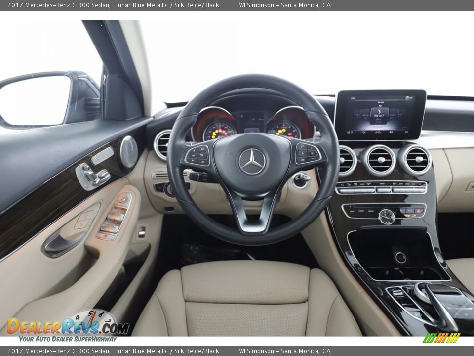 2017 Mercedes-Benz C 300 Sedan Lunar Blue Metallic / Silk Beige/Black Photo #23