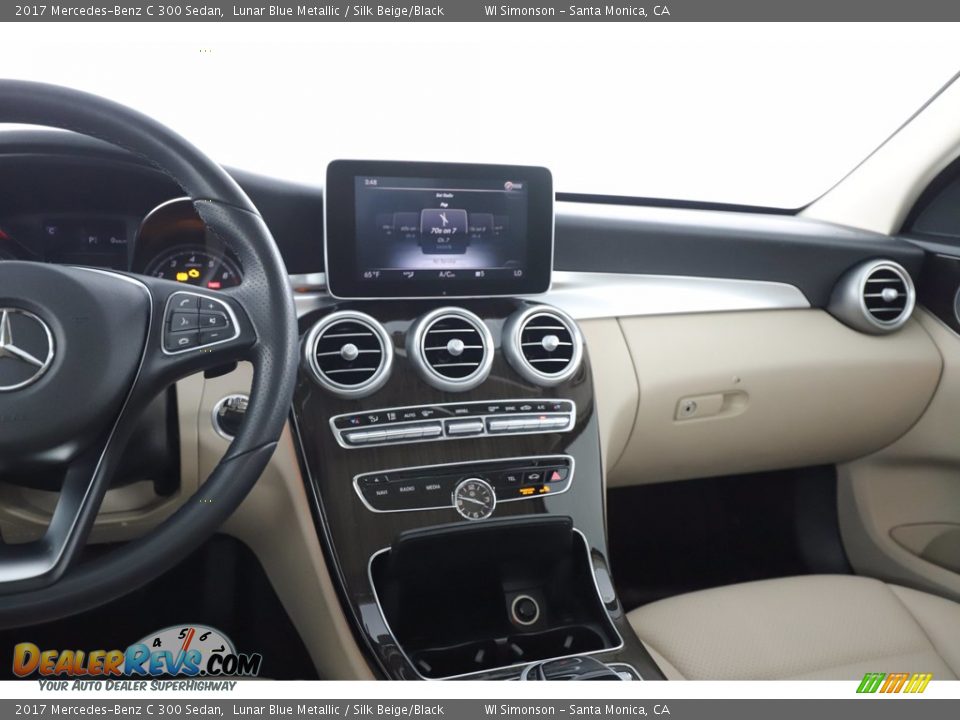 2017 Mercedes-Benz C 300 Sedan Lunar Blue Metallic / Silk Beige/Black Photo #25