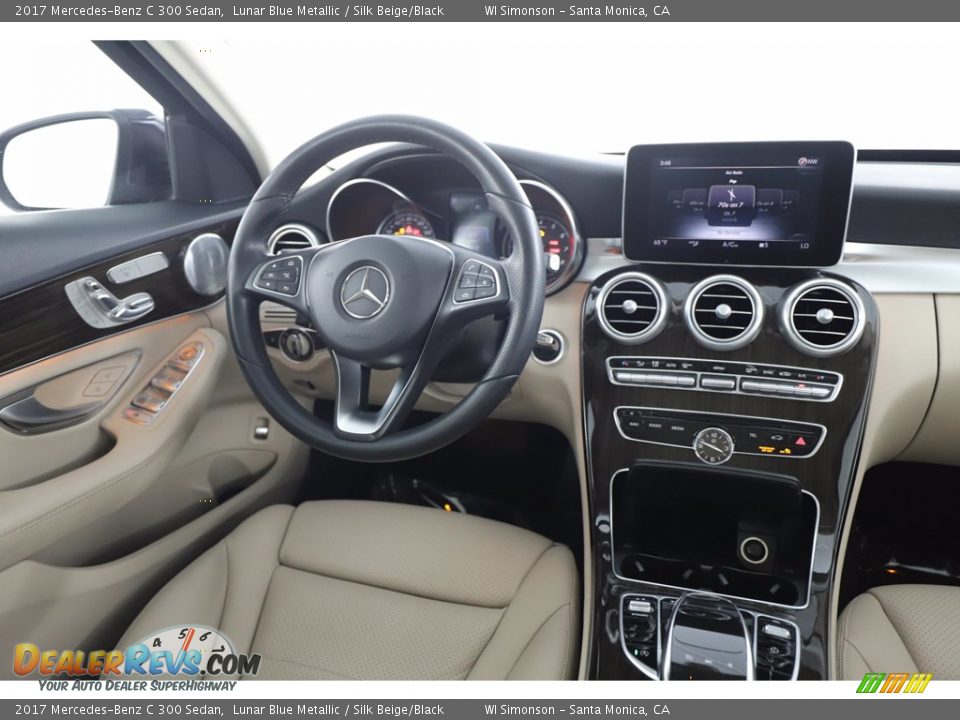 2017 Mercedes-Benz C 300 Sedan Lunar Blue Metallic / Silk Beige/Black Photo #26