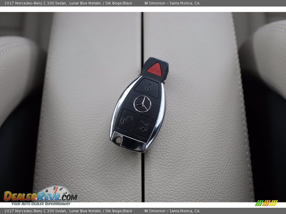 2017 Mercedes-Benz C 300 Sedan Lunar Blue Metallic / Silk Beige/Black Photo #27
