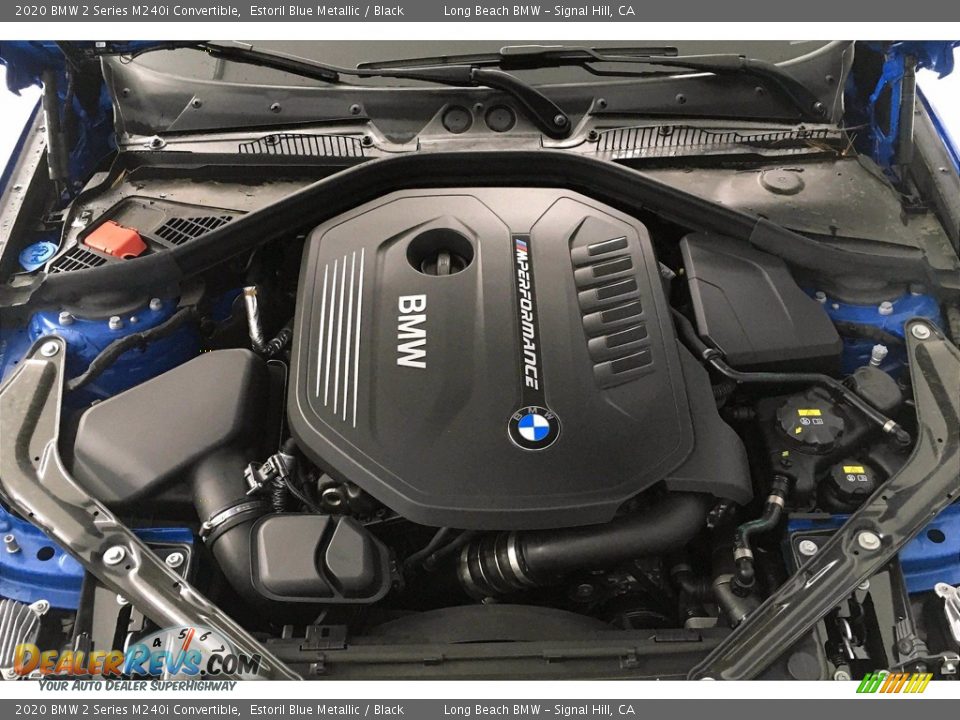 2020 BMW 2 Series M240i Convertible Estoril Blue Metallic / Black Photo #10
