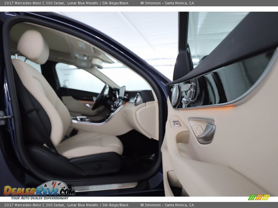 2017 Mercedes-Benz C 300 Sedan Lunar Blue Metallic / Silk Beige/Black Photo #30