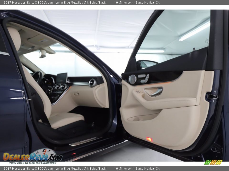 2017 Mercedes-Benz C 300 Sedan Lunar Blue Metallic / Silk Beige/Black Photo #31