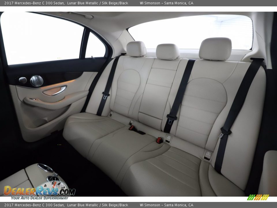 2017 Mercedes-Benz C 300 Sedan Lunar Blue Metallic / Silk Beige/Black Photo #35