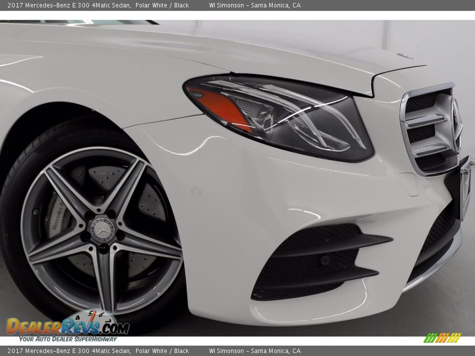 2017 Mercedes-Benz E 300 4Matic Sedan Polar White / Black Photo #2