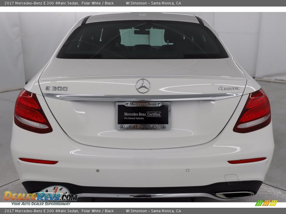 2017 Mercedes-Benz E 300 4Matic Sedan Polar White / Black Photo #6