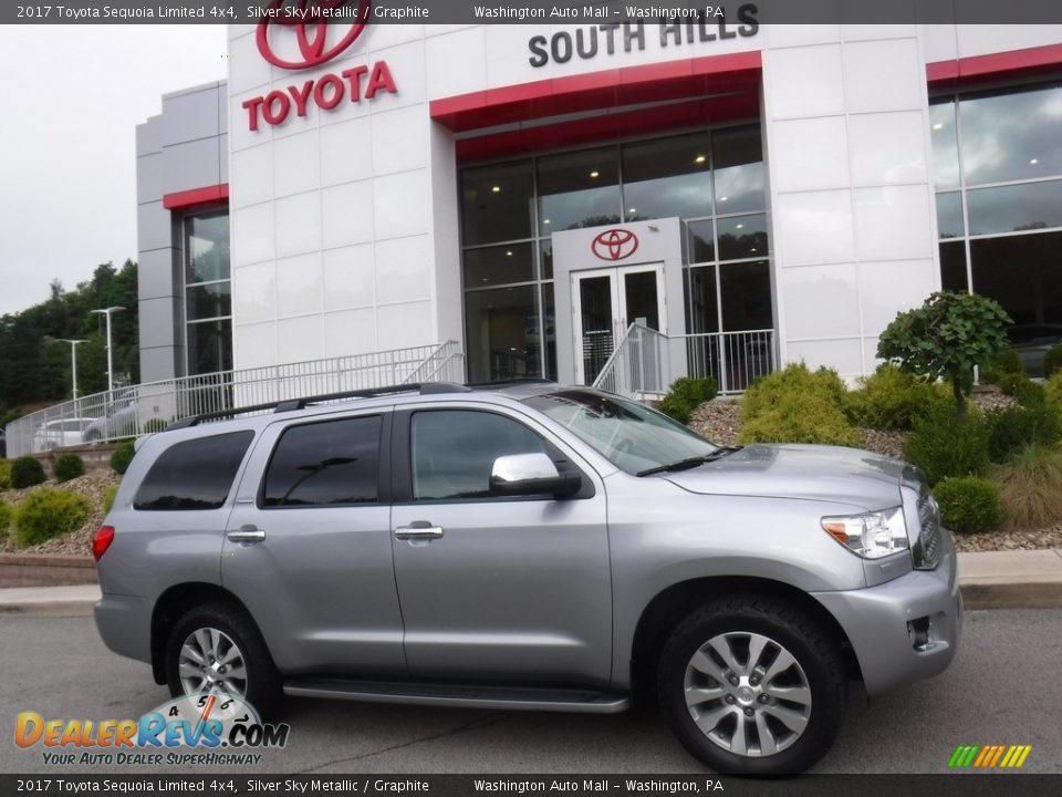 2017 Toyota Sequoia Limited 4x4 Silver Sky Metallic / Graphite Photo #2