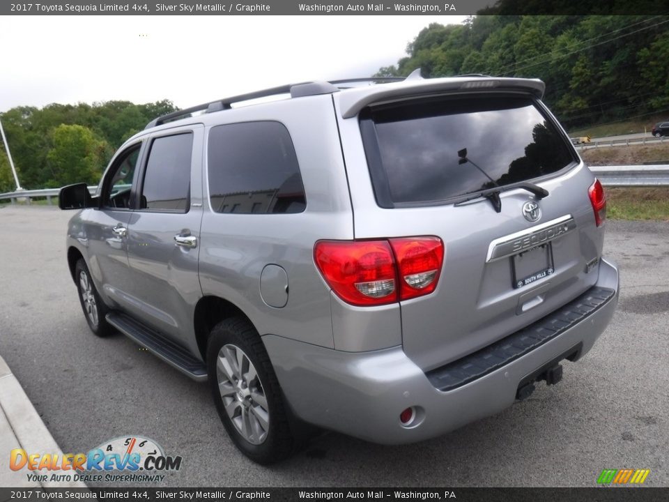 2017 Toyota Sequoia Limited 4x4 Silver Sky Metallic / Graphite Photo #16