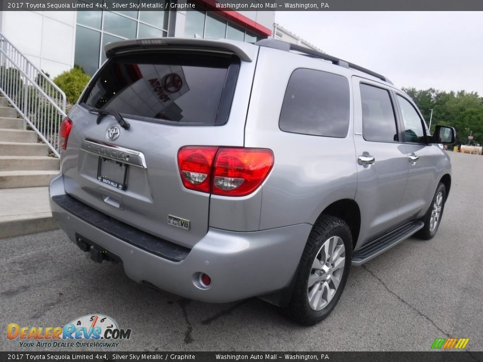 2017 Toyota Sequoia Limited 4x4 Silver Sky Metallic / Graphite Photo #18