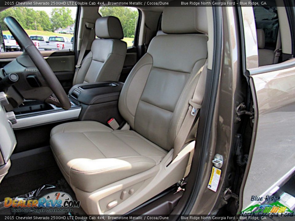 Front Seat of 2015 Chevrolet Silverado 2500HD LTZ Double Cab 4x4 Photo #10