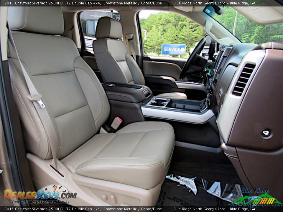 Cocoa/Dune Interior - 2015 Chevrolet Silverado 2500HD LTZ Double Cab 4x4 Photo #11