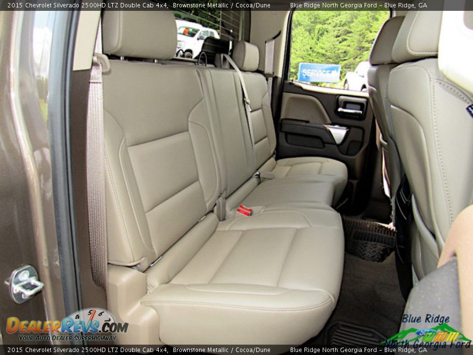 Rear Seat of 2015 Chevrolet Silverado 2500HD LTZ Double Cab 4x4 Photo #12