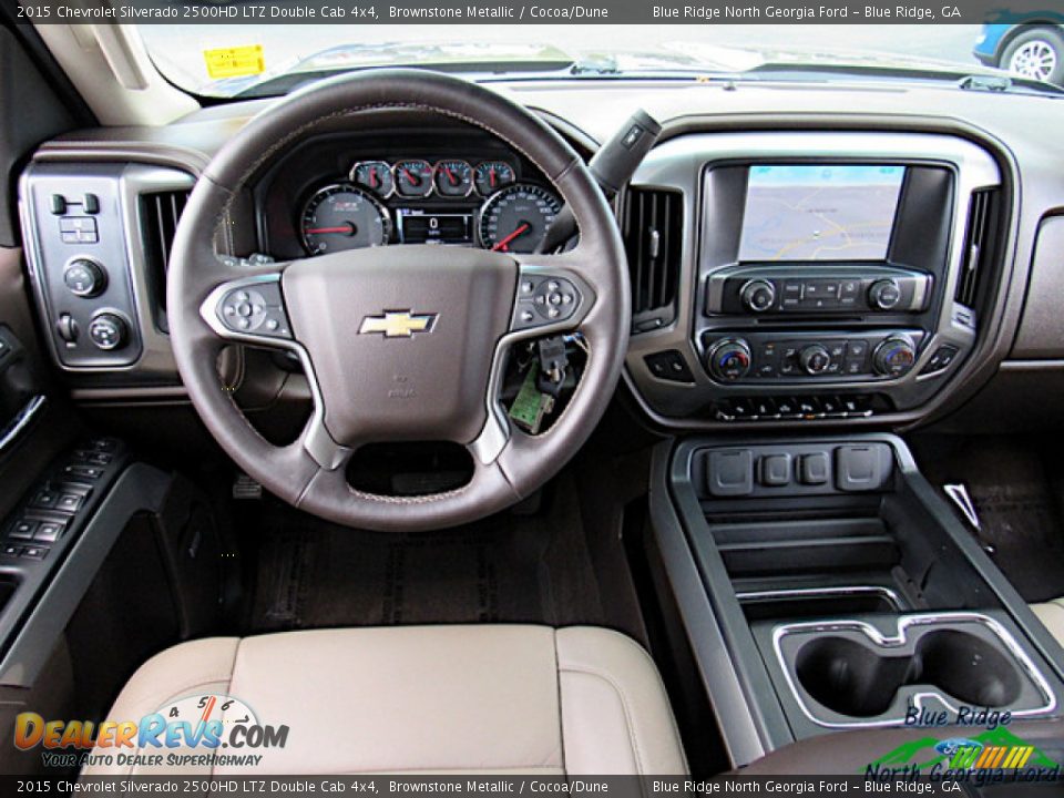 Dashboard of 2015 Chevrolet Silverado 2500HD LTZ Double Cab 4x4 Photo #15