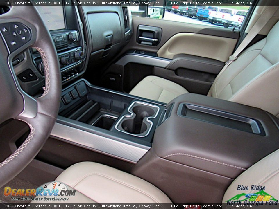 2015 Chevrolet Silverado 2500HD LTZ Double Cab 4x4 Brownstone Metallic / Cocoa/Dune Photo #24