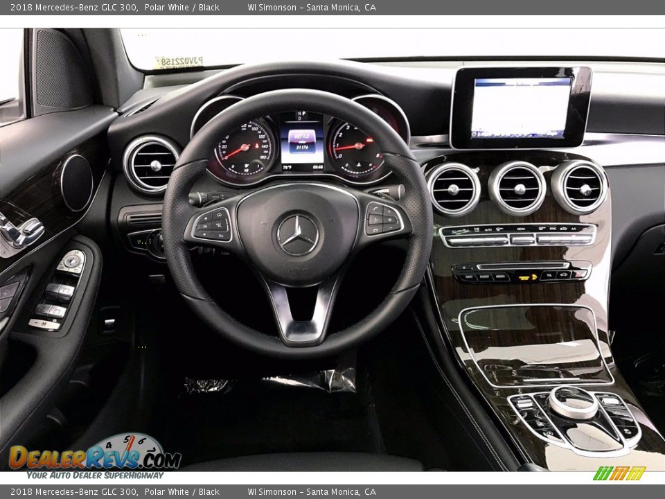 2018 Mercedes-Benz GLC 300 Polar White / Black Photo #4
