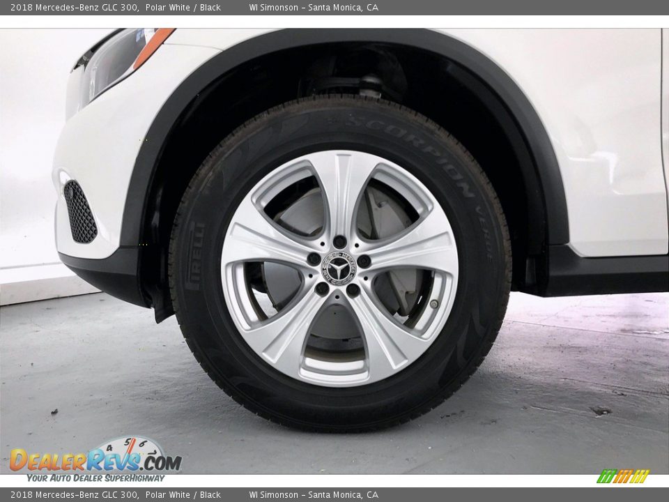 2018 Mercedes-Benz GLC 300 Polar White / Black Photo #8