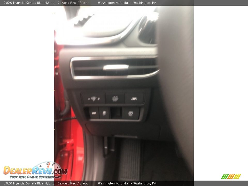 2020 Hyundai Sonata Blue Hybrid Calypso Red / Black Photo #9