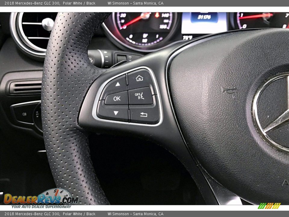 2018 Mercedes-Benz GLC 300 Polar White / Black Photo #18