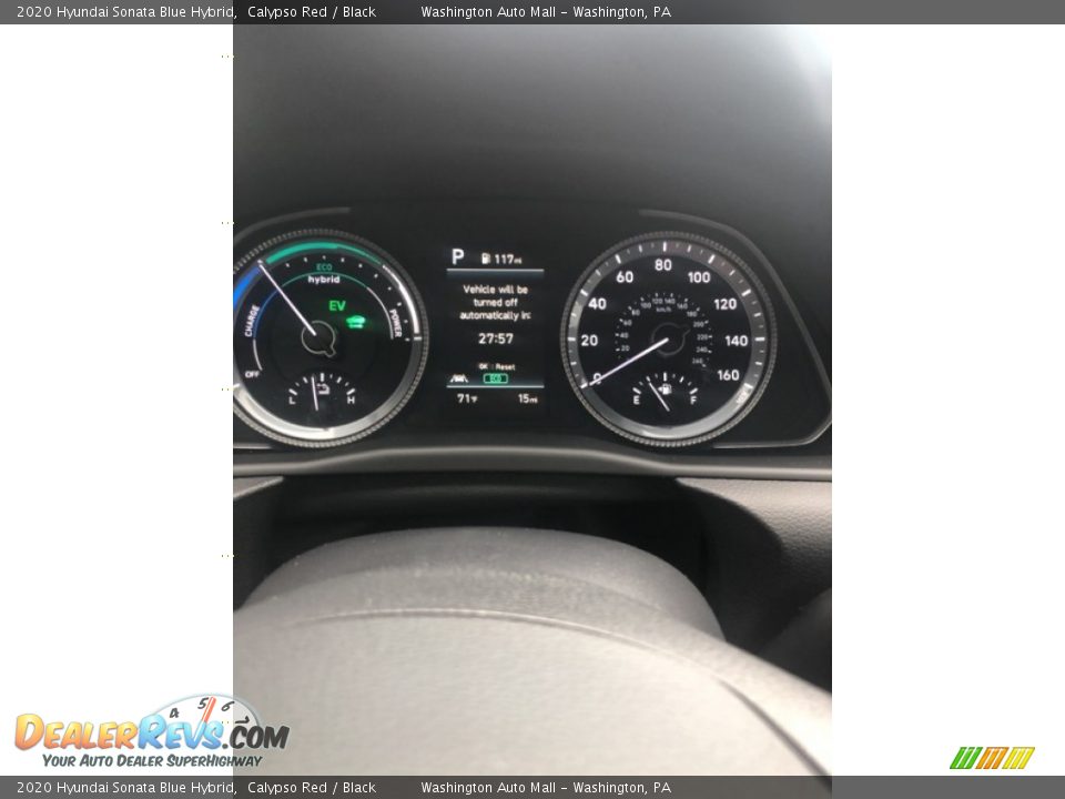 2020 Hyundai Sonata Blue Hybrid Calypso Red / Black Photo #13