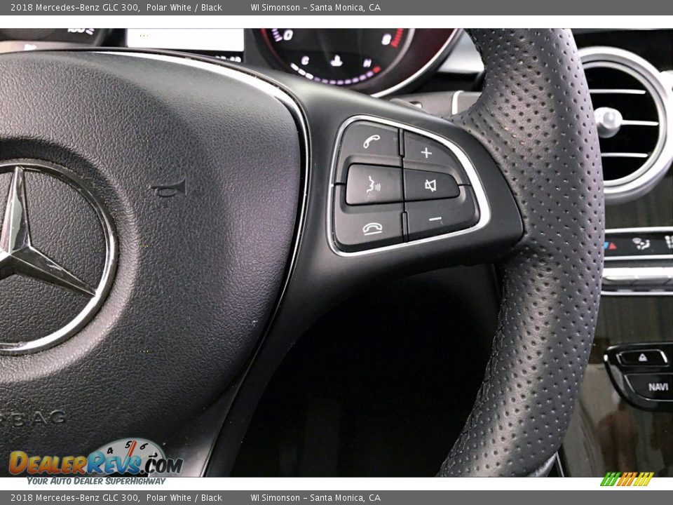 2018 Mercedes-Benz GLC 300 Polar White / Black Photo #19