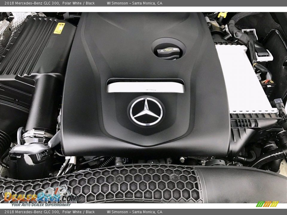 2018 Mercedes-Benz GLC 300 Polar White / Black Photo #31