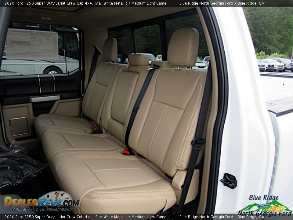 2020 Ford F250 Super Duty Lariat Crew Cab 4x4 Star White Metallic / Medium Light Camel Photo #12