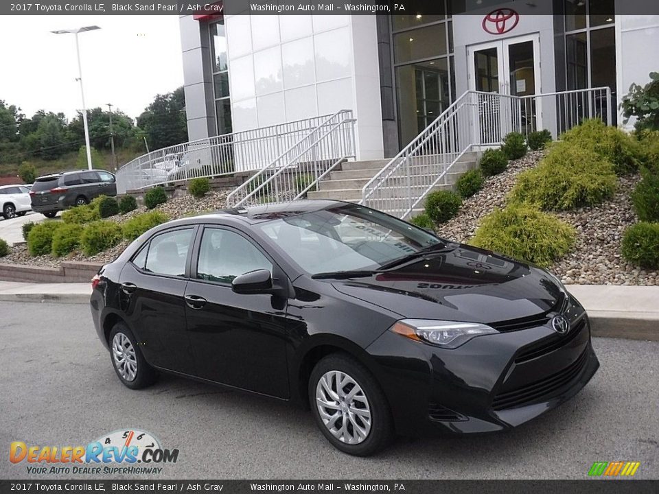 2017 Toyota Corolla LE Black Sand Pearl / Ash Gray Photo #1