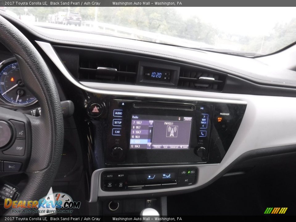 2017 Toyota Corolla LE Black Sand Pearl / Ash Gray Photo #3