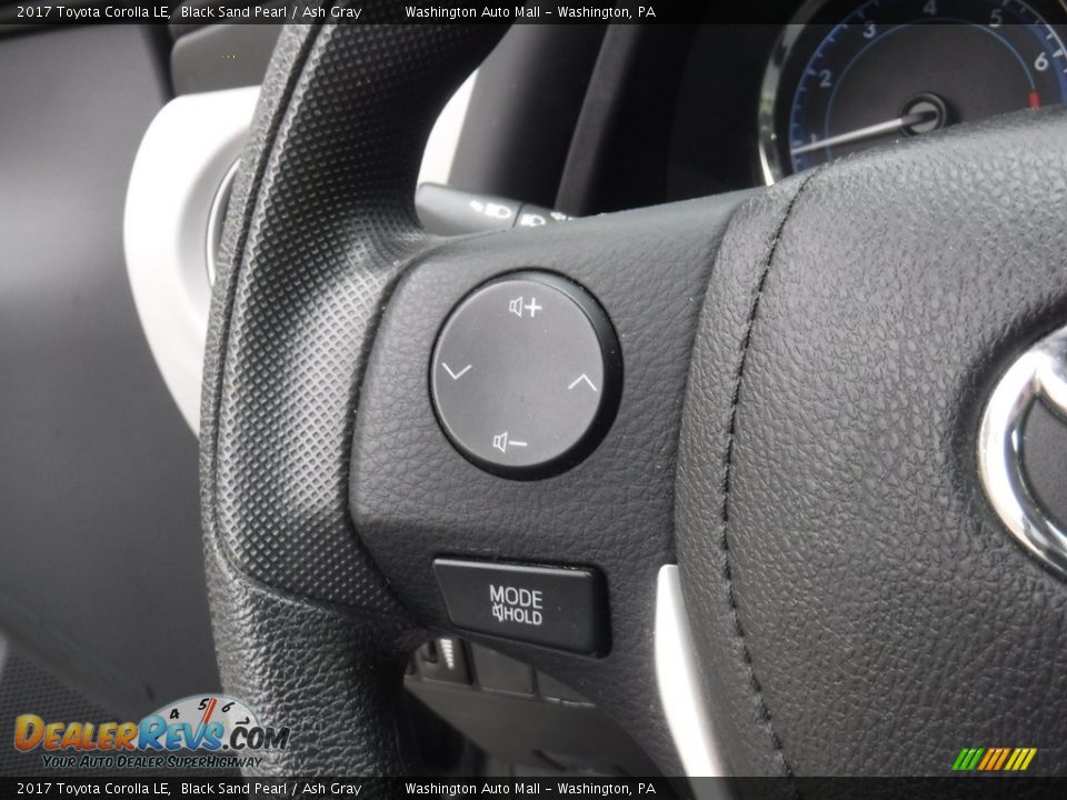2017 Toyota Corolla LE Black Sand Pearl / Ash Gray Photo #5