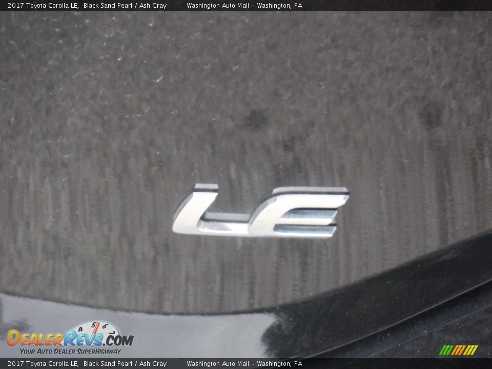 2017 Toyota Corolla LE Black Sand Pearl / Ash Gray Photo #14