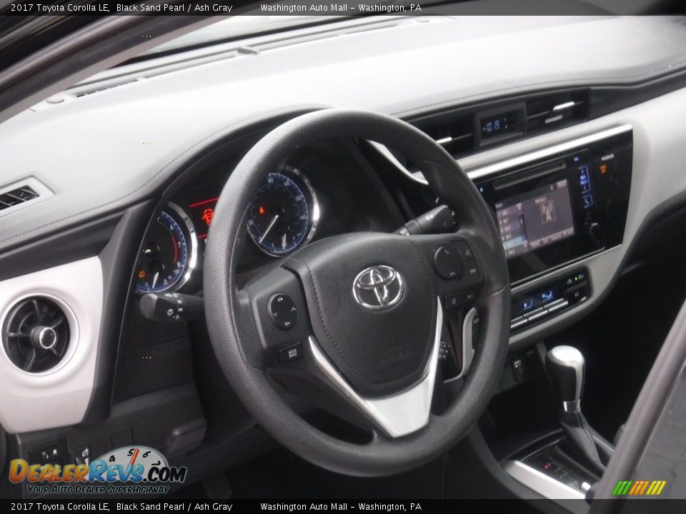 2017 Toyota Corolla LE Black Sand Pearl / Ash Gray Photo #15