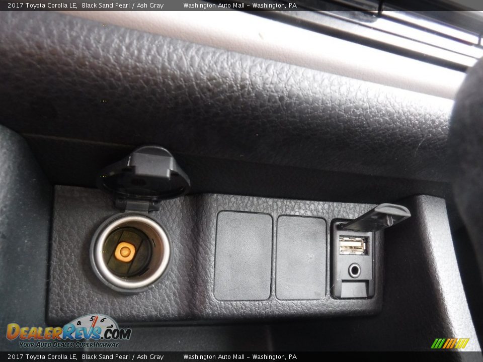 2017 Toyota Corolla LE Black Sand Pearl / Ash Gray Photo #21