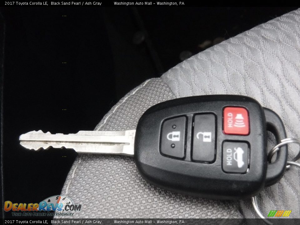 2017 Toyota Corolla LE Black Sand Pearl / Ash Gray Photo #23