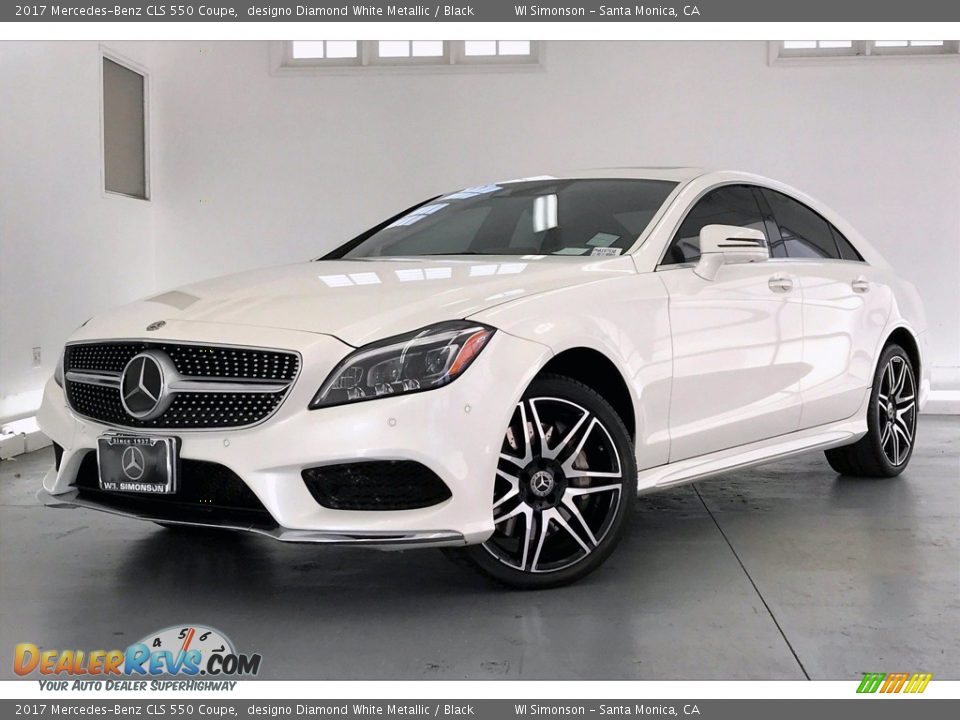 2017 Mercedes-Benz CLS 550 Coupe designo Diamond White Metallic / Black Photo #12