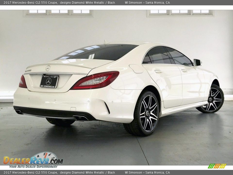 2017 Mercedes-Benz CLS 550 Coupe designo Diamond White Metallic / Black Photo #16