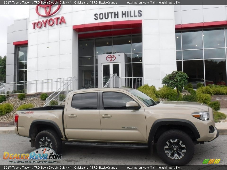 2017 Toyota Tacoma TRD Sport Double Cab 4x4 Quicksand / TRD Black/Orange Photo #2