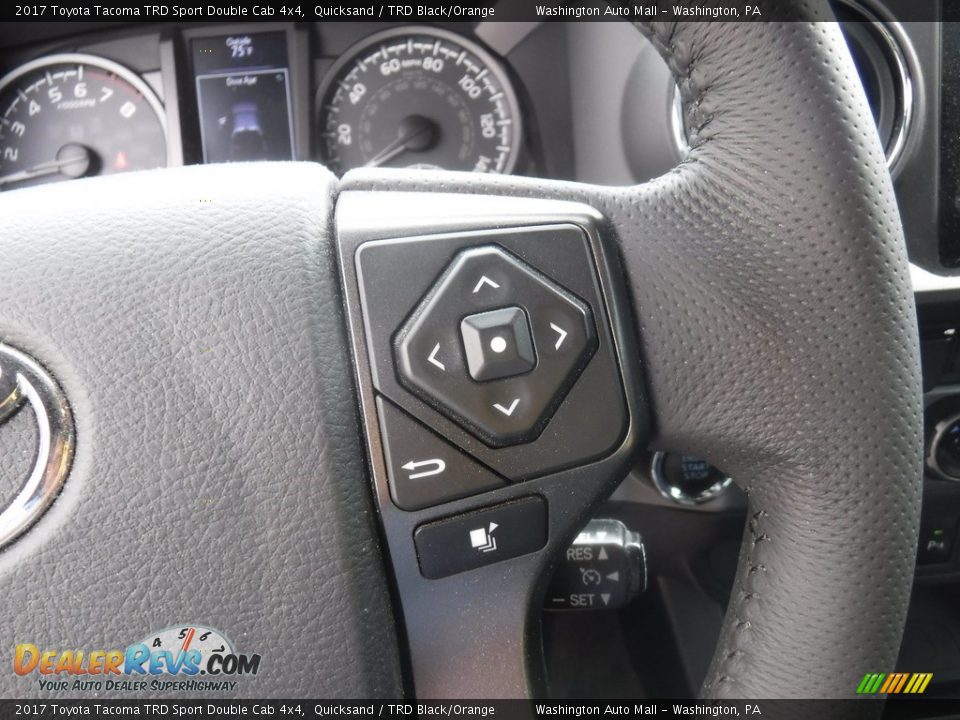 2017 Toyota Tacoma TRD Sport Double Cab 4x4 Quicksand / TRD Black/Orange Photo #7