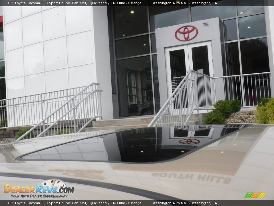 2017 Toyota Tacoma TRD Sport Double Cab 4x4 Quicksand / TRD Black/Orange Photo #9