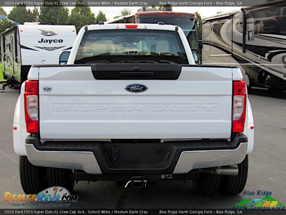2020 Ford F350 Super Duty XL Crew Cab 4x4 Oxford White / Medium Earth Gray Photo #4