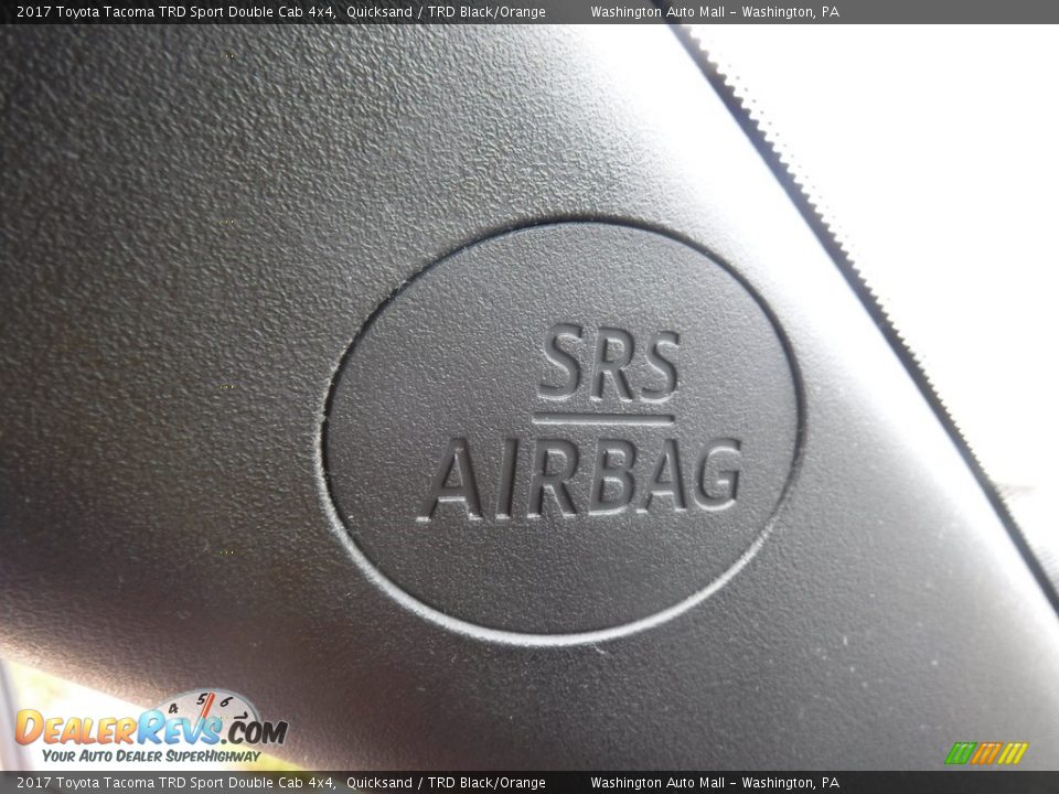 2017 Toyota Tacoma TRD Sport Double Cab 4x4 Quicksand / TRD Black/Orange Photo #26