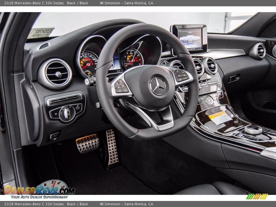 2018 Mercedes-Benz C 300 Sedan Black / Black Photo #6