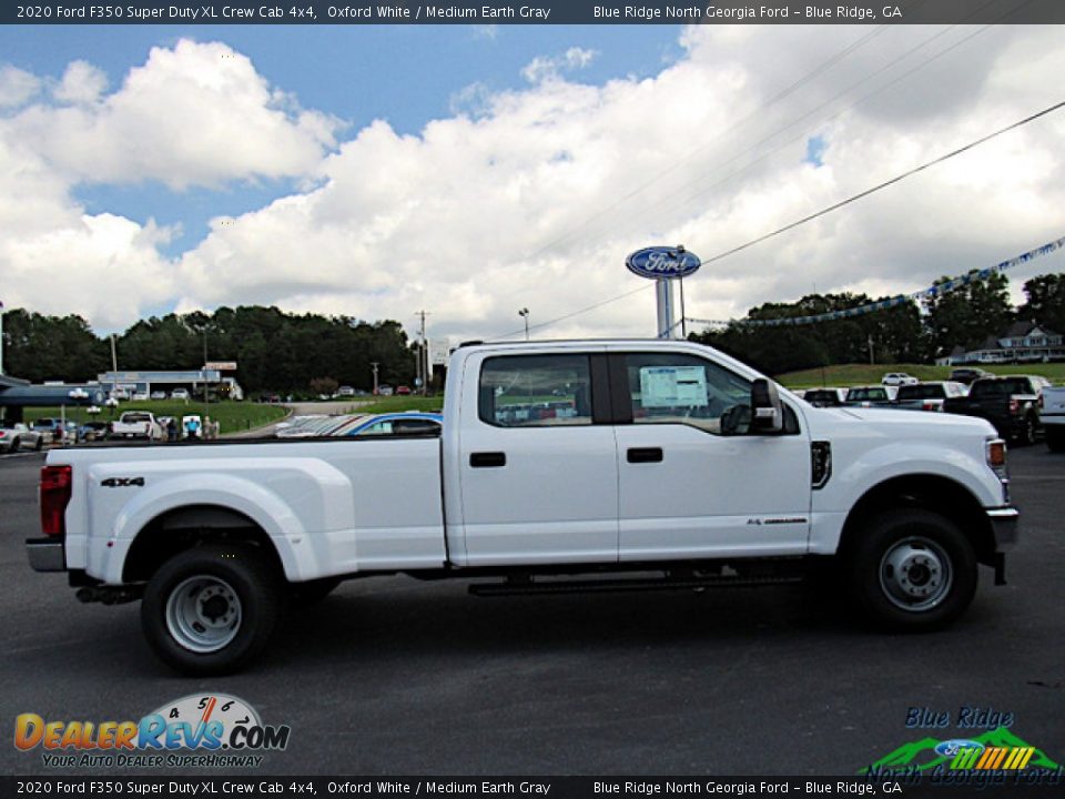 2020 Ford F350 Super Duty XL Crew Cab 4x4 Oxford White / Medium Earth Gray Photo #6