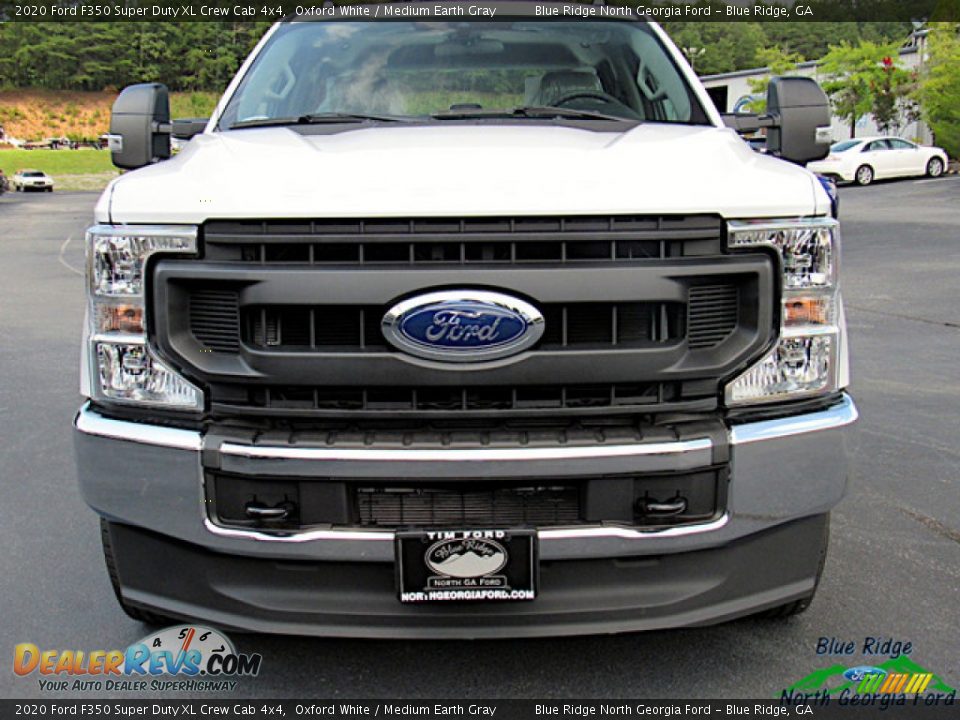 2020 Ford F350 Super Duty XL Crew Cab 4x4 Oxford White / Medium Earth Gray Photo #8