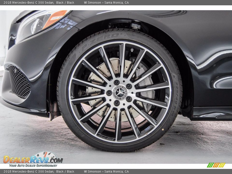 2018 Mercedes-Benz C 300 Sedan Black / Black Photo #9
