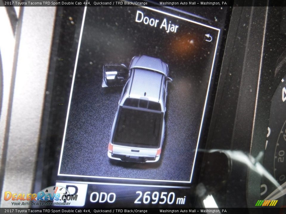 2017 Toyota Tacoma TRD Sport Double Cab 4x4 Quicksand / TRD Black/Orange Photo #32