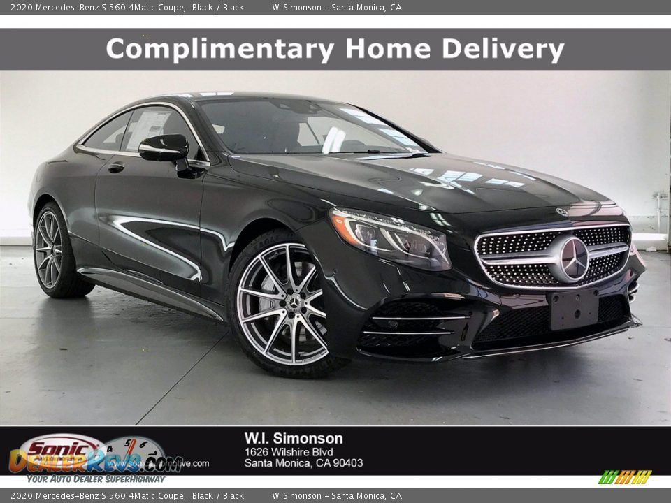 2020 Mercedes-Benz S 560 4Matic Coupe Black / Black Photo #1