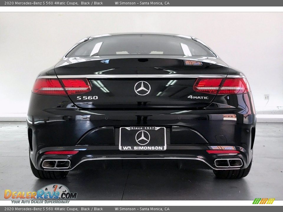 2020 Mercedes-Benz S 560 4Matic Coupe Black / Black Photo #3