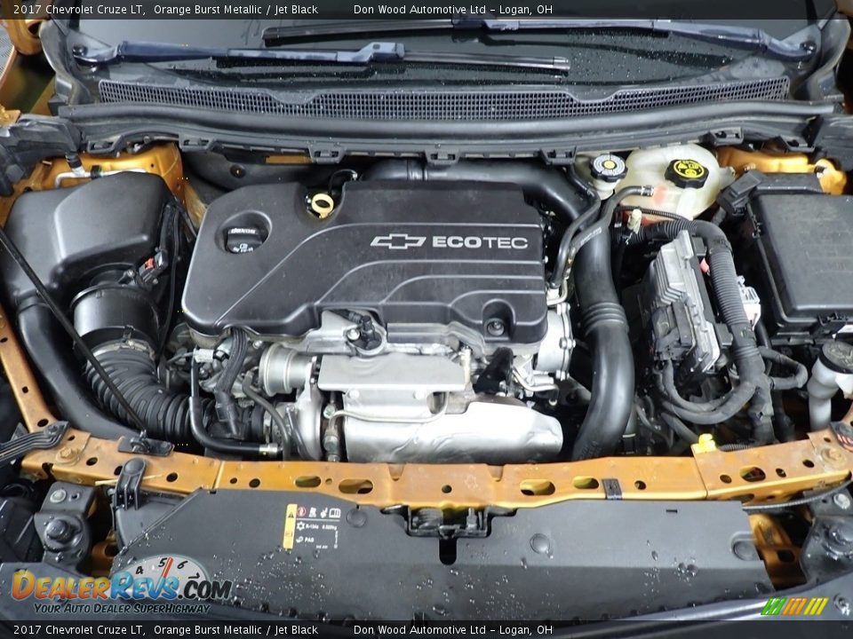 2017 Chevrolet Cruze LT Orange Burst Metallic / Jet Black Photo #7